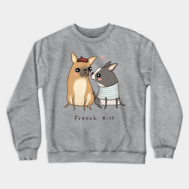 French Kiss Crewneck Sweatshirt by Sophie Corrigan